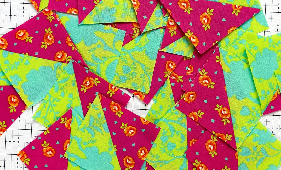 How to make 32 half square triangles at a time