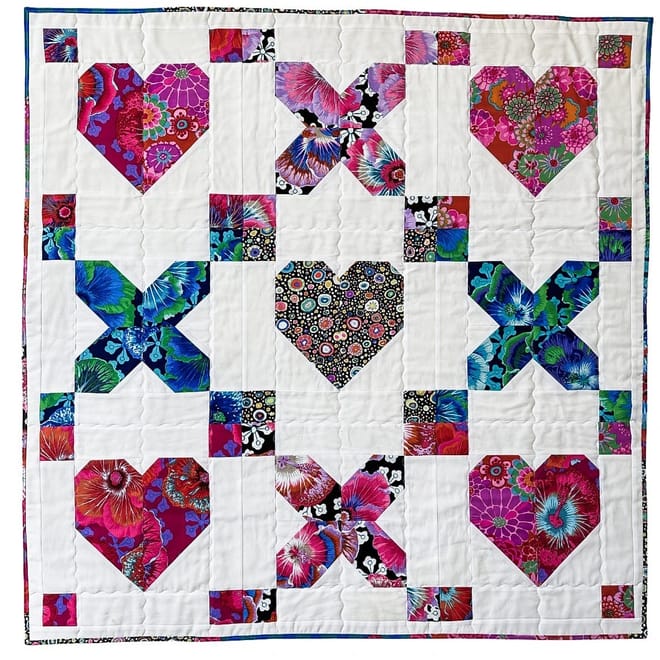 Image of: Candy Kiss Wall Quilt Pattern