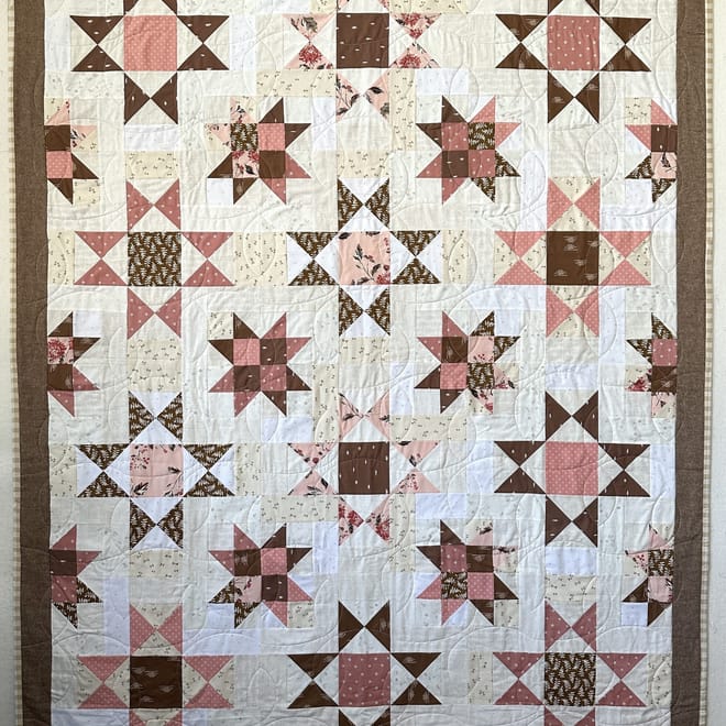 Image of: Double Cocoa Quilt Pattern