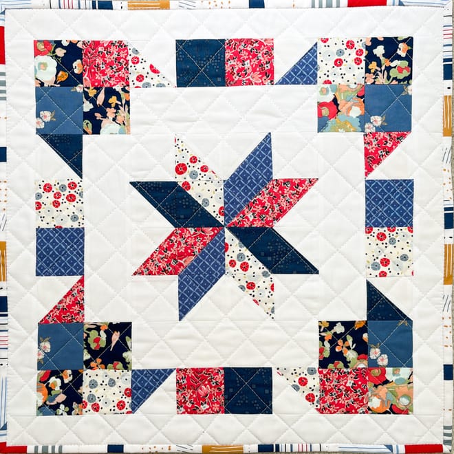 Image of: Sugar Bomb Pop Quilt Block