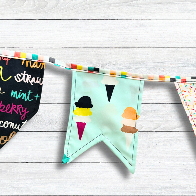 Image of: How to Make Fabric Bunting Flag Garland